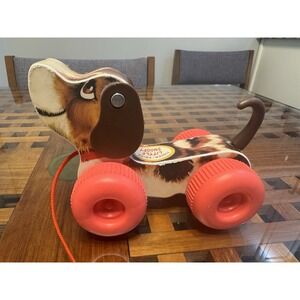 Vintage‎ Style Pull Along Dog Fisher Price Little Snoopy by Mattel 2014